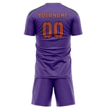 Custom Light Purple Copper Rose Soccer Set