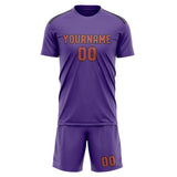 Custom Light Purple Copper Rose Soccer Set
