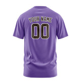 Custom Light Purple Brown T-Shirt