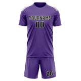 Custom Light Purple Olive Soccer Set
