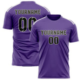 Custom Light Purple Olive Soccer Jersey