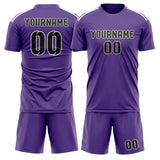 Custom Light Purple Olive Soccer Set