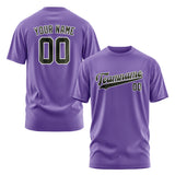 Custom Light Purple Olive T-Shirt