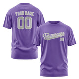 Custom Light Purple Gray T-Shirt