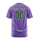Custom Light Purple Green T-Shirt