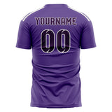 Custom Light Purple Purple Soccer Jersey