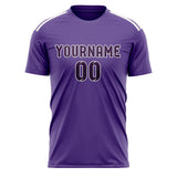 Custom Light Purple Purple Soccer Jersey