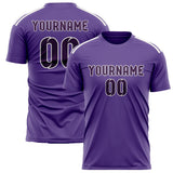 Custom Light Purple Purple Soccer Jersey