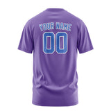 Custom Light Purple Sky Blue T-Shirt