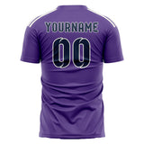 Custom Light Purple Blue Soccer Jersey
