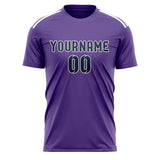 Custom Light Purple Blue Soccer Jersey