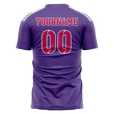 Custom Light Purple Pink Soccer Jersey