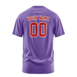 Custom Light Purple Red T-Shirt