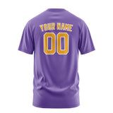 Custom Light Purple Yellow T-Shirt