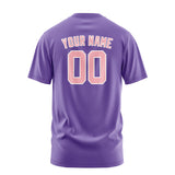 Custom Light Purple Light Pink T-Shirt
