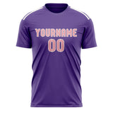Custom Light Purple Light Pink Soccer Jersey