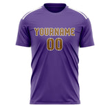 Custom Light Purple Khaki Soccer Jersey