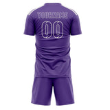 Custom Light Purple Light Purple Soccer Set