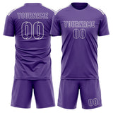 Custom Light Purple Light Purple Soccer Set