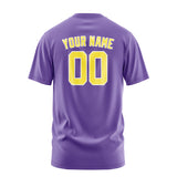 Custom Light Purple Light Yellow T-Shirt