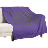Custom Lavender Dark Gray Blanket