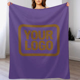 Custom Lavender Khaki Blanket