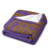 Custom Lavender Khaki Blanket