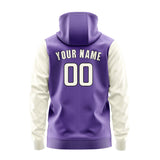 Custom Light Purple Cream Hoodie 2323030323B31703