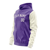 Custom Light Purple Cream Hoodie 2323030323B31803