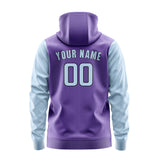 Custom Light Purple Light Blue Hoodie 2323080823B31708