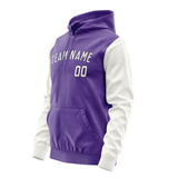 Custom Light Purple White Hoodie 2323181823B31718