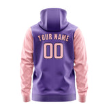 Custom Light Purple Light Pink Hoodie 2323212123B31721