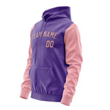 Custom Light Purple Light Pink Hoodie 2323212123B31721