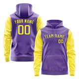 Custom Light Purple Light Yellow Hoodie