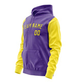 Custom Light Purple Light Yellow Hoodie 2323262623B31726