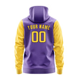 Custom Light Purple Gold Hoodie 2323303023B31730