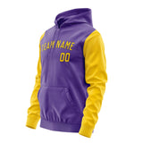 Custom Light Purple Gold Hoodie 2323303023B31730