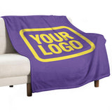 Custom Lavender Pale Yellow Blanket