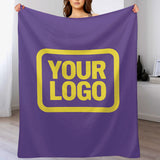 Custom Lavender Pale Yellow Blanket