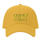 Custom Yellow Light Coral Red Hat