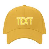 Custom Yellow Light Coral Red Hat