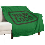Custom Emerald Green Dark Olive Blanket