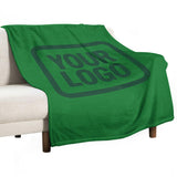 Custom Emerald Green Moss Green Blanket