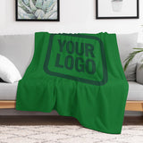 Custom Emerald Green Moss Green Blanket