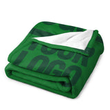 Custom Emerald Green Moss Green Blanket