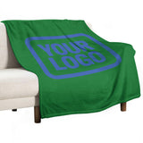 Custom Emerald Green Sky Blue Blanket