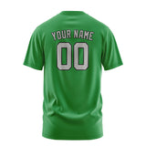 Custom Emerald Green Gray T-Shirt