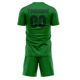 Custom Emerald Green Green Soccer Set