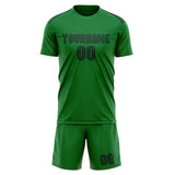 Custom Emerald Green Green Soccer Set