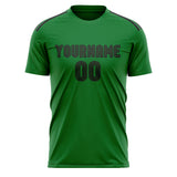 Custom Emerald Green Dark Green Soccer Jersey